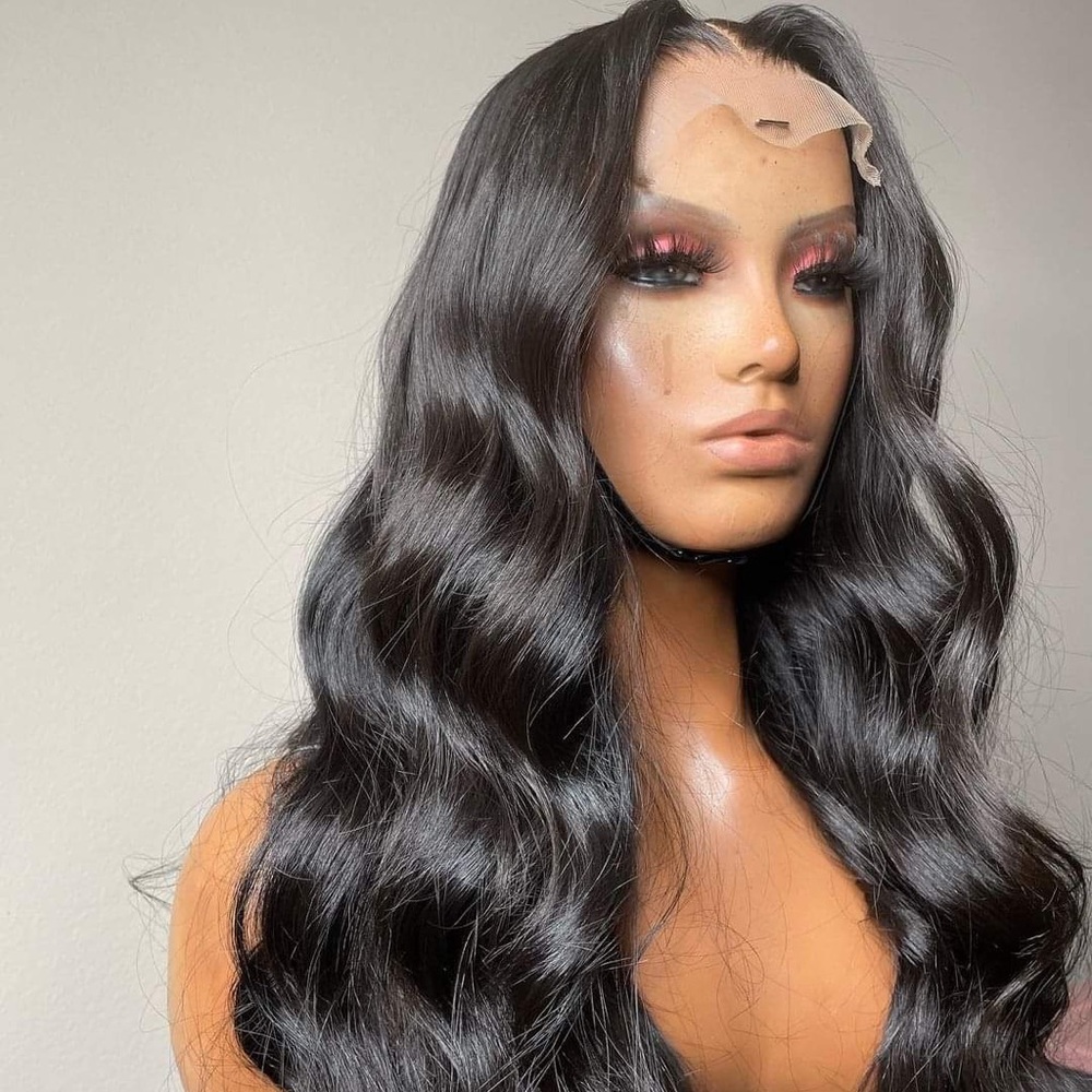 24 inch human hair wig